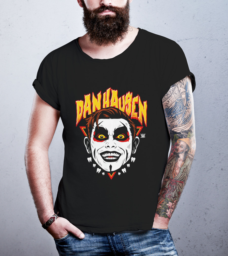 Danhausen WWE Big Head Yellow Eyes Face Paint T-Shirt