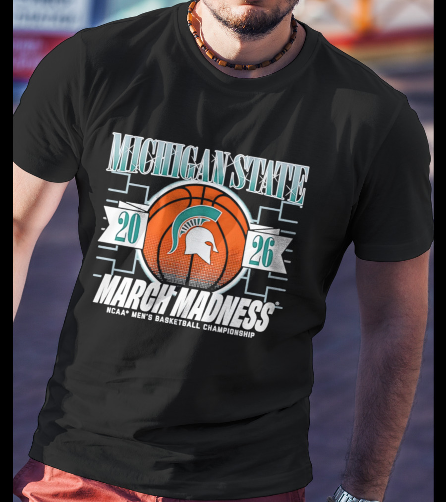 Michigan State Spartans 2026 March Madness NCAA Men's Basketball Championship T-Shirt