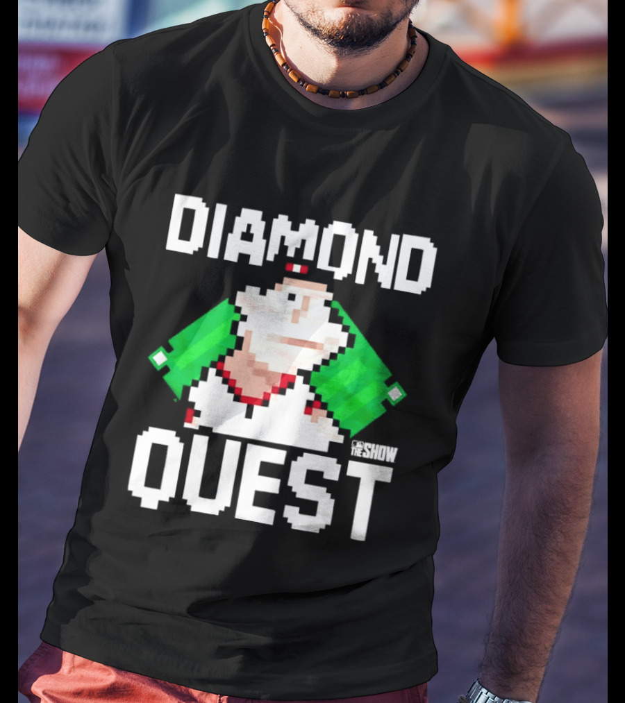 MLB The Show Diamond Quest Pixelated Baseball Adventure T-Shirt