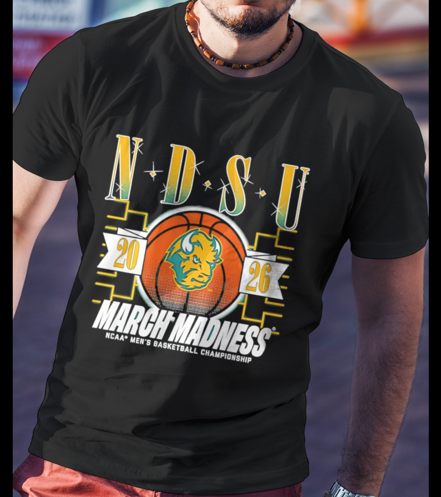 NDSU Bison 2026 March Madness NCAA Men's Basketball Championship T-Shirt