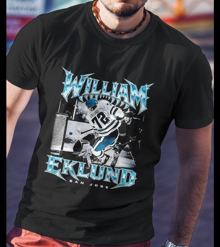 William Eklund San Jose Ice Hockey Player 72 Jersey T-Shirt
