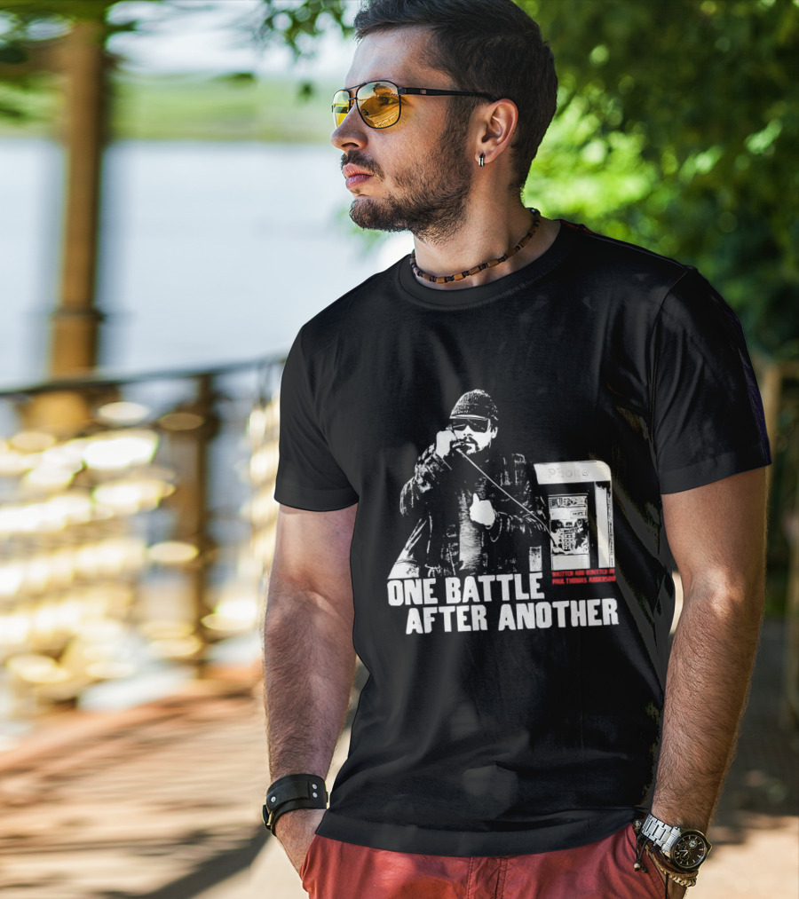 One Battle After Another Phone Booth Action T-Shirt