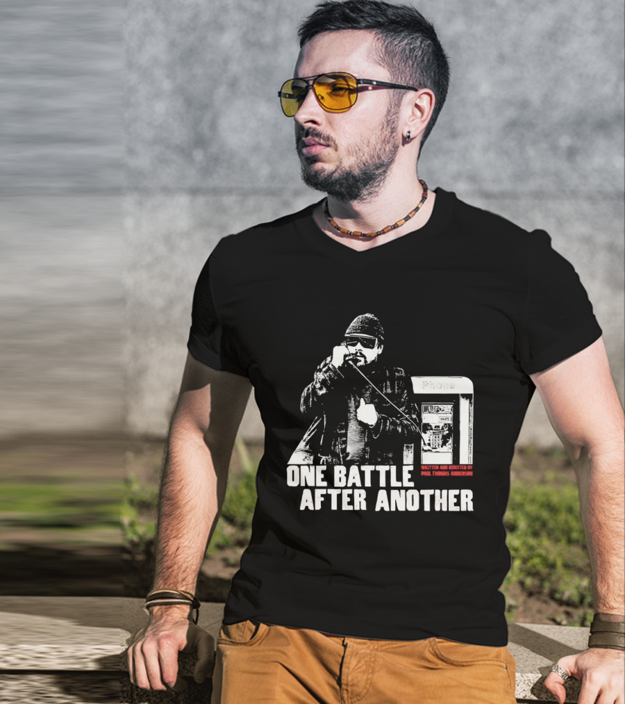 One Battle After Another Phone Booth Action T-Shirt