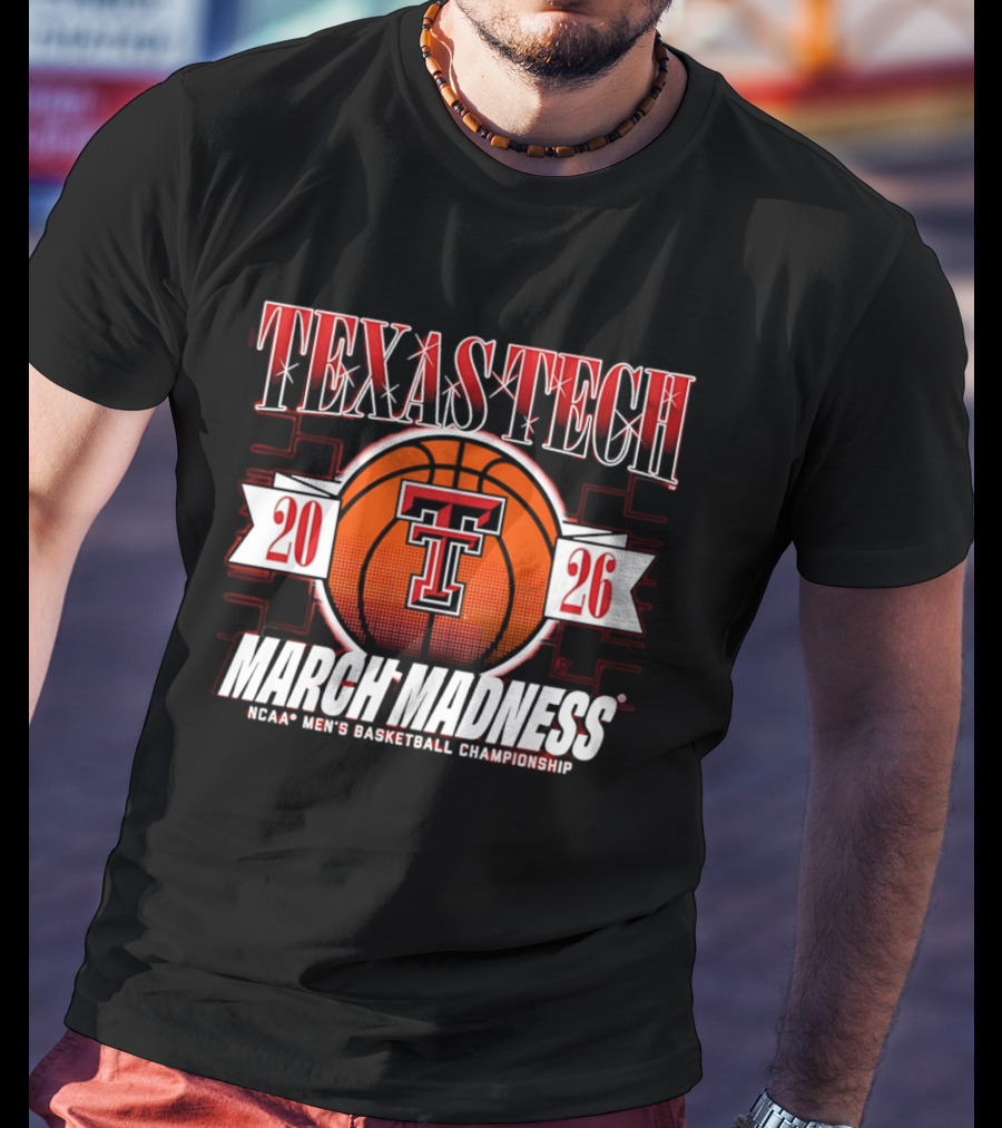 Texas Tech Red Raiders 2026 March Madness NCAA Men's Basketball Championship T-Shirt