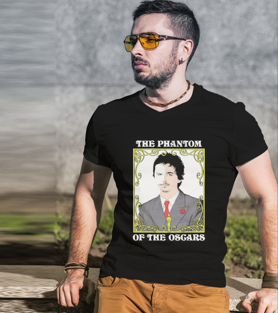 The Phantom Of The Awards Mask Suit Rose Oscar T-Shirt