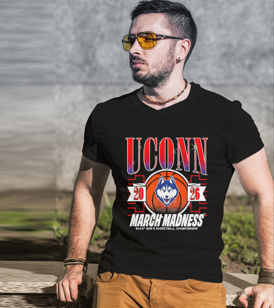 UConn Huskies 2026 NCAA Men's Basketball Championship March Madness T-Shirt