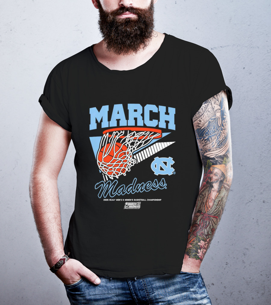 UNC Tar Heels 2026 March Madness NCAA Basketball Championship T-Shirt