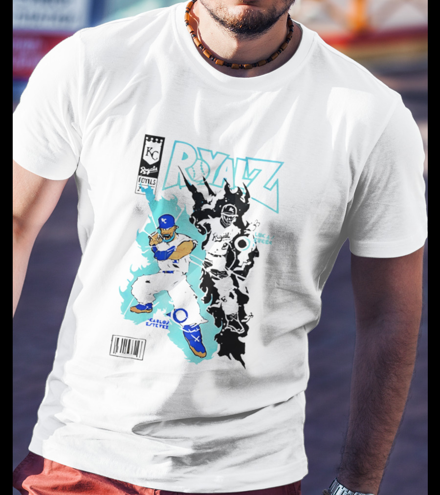 KC Royals Estévez Erceg Royalz Cartoon Baseball T-Shirt