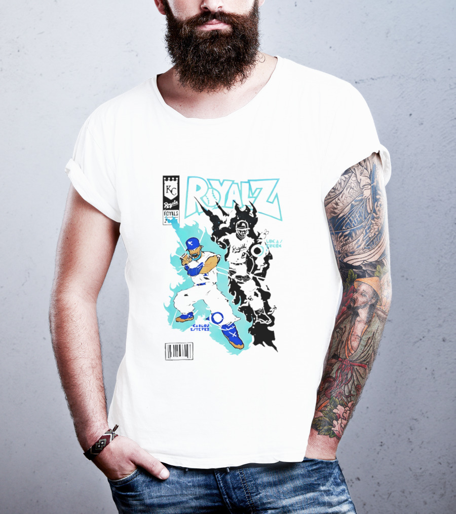 KC Royals Estévez Erceg Royalz Cartoon Baseball T-Shirt