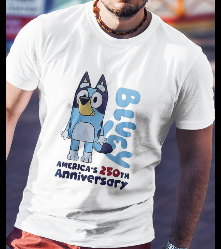Bluey America's 250th Anniversary Celebrating Little Moments Big Freedom T-Shirt