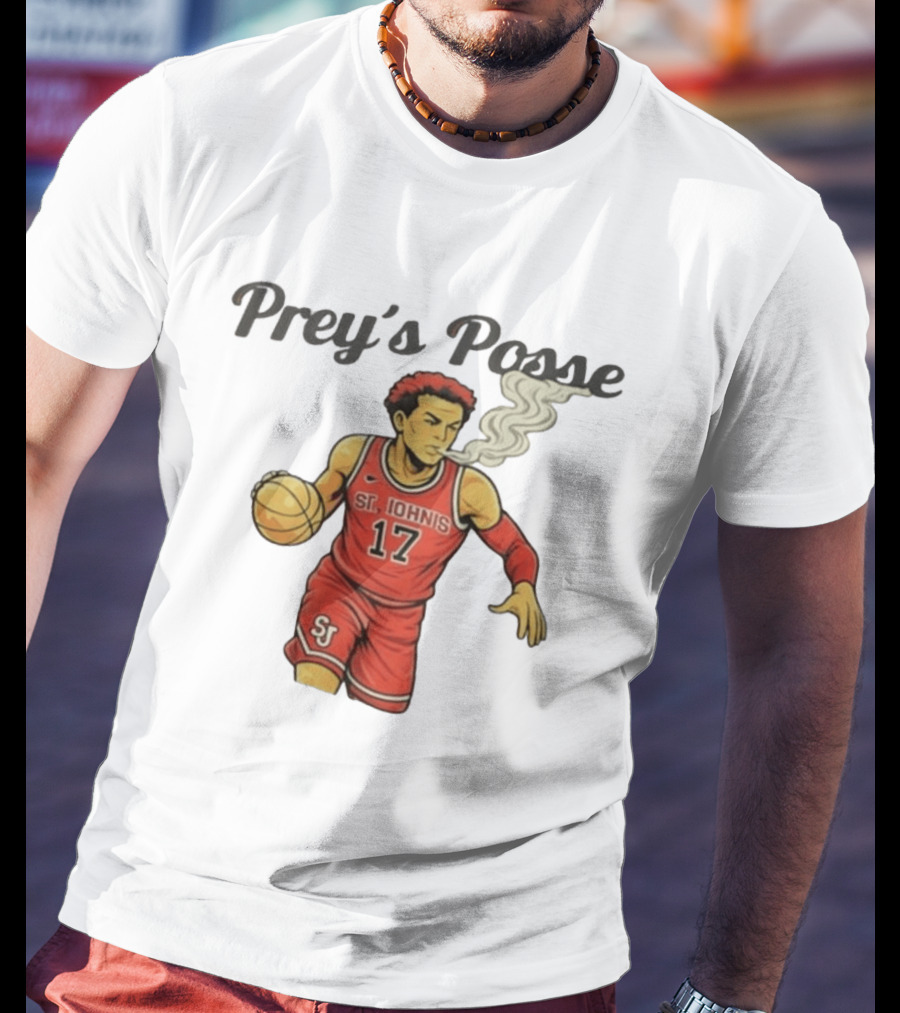 Prey's Posse St. John's Basketball 17 Smoky Dunk T-Shirt