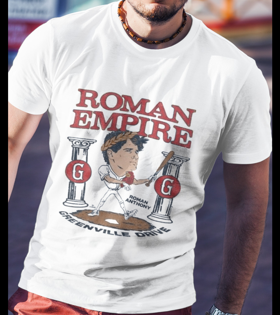 Roman Empire Greenville Drive Roman Anthony Baseball Player T-Shirt
