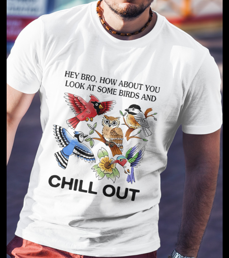 Hey Bro Look At Some Birds And Chill Out T-Shirt