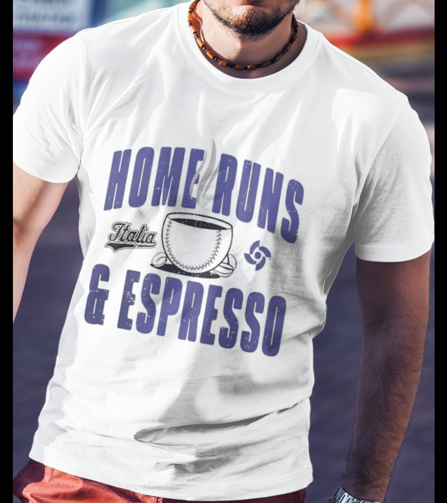 Italy Baseball Classic 2026 Home Runs & Espresso T-Shirt
