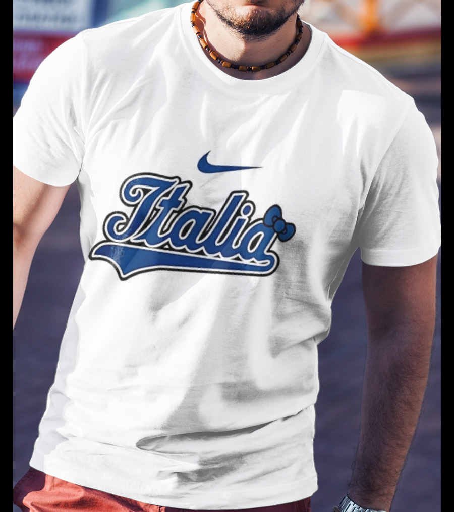 Italia Nike Hello Kitty Baseball Collaboration T-Shirt