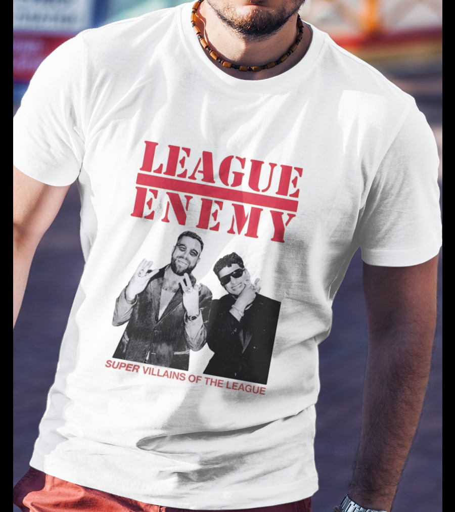 League Enemy Super Villains Of The League Patrick Mahomes Travis Kelce T-Shirt
