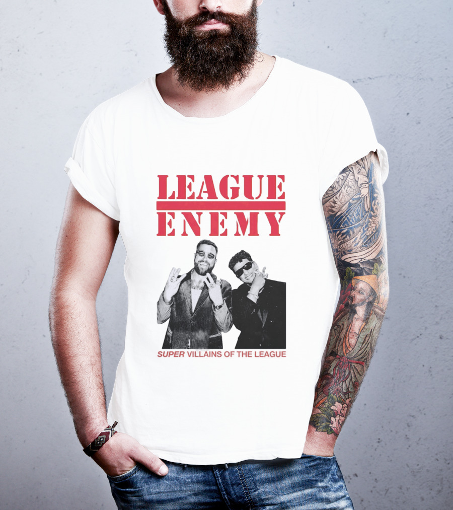 League Enemy Super Villains Of The League Patrick Mahomes Travis Kelce T-Shirt