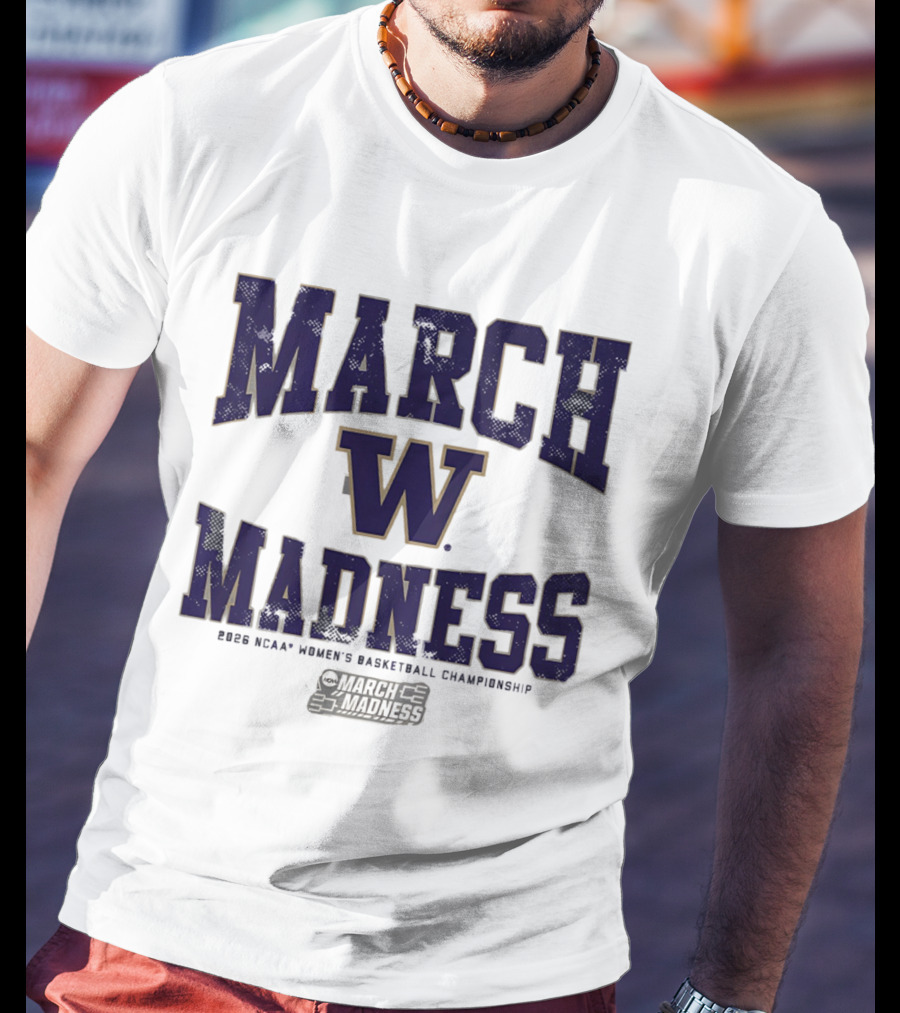 Washington Huskies 2026 NCAA Women's Basketball March Madness T-Shirt