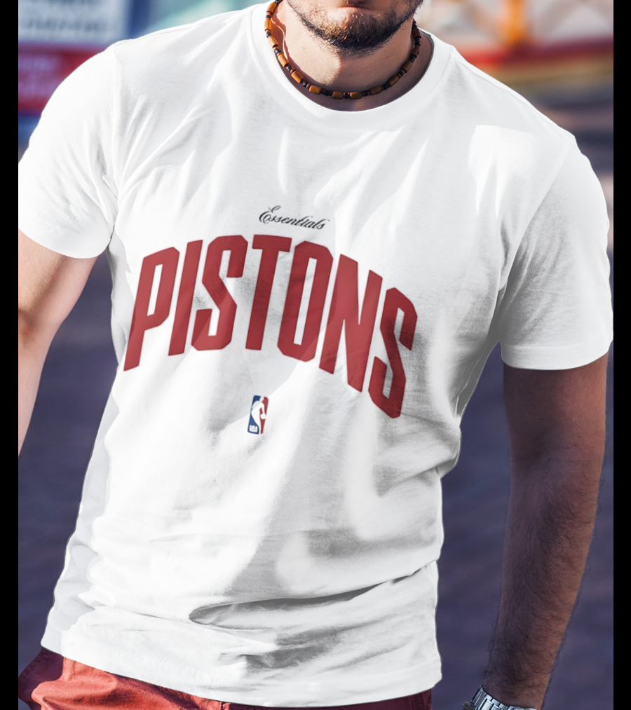 Essentials Detroit Pistons NBA Collaboration T-Shirt