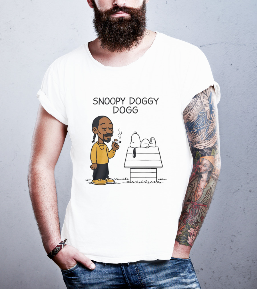 Snoopy Doggy Dogg Snoop Dogg And Snoopy Mashup T-Shirt