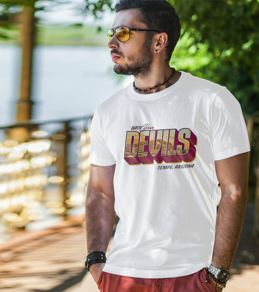 Sun Devil Athletics Back Your Devils Landscape T-Shirt