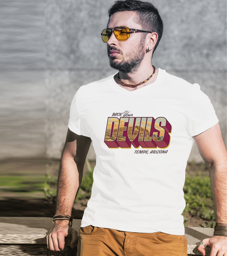 Sun Devil Athletics Back Your Devils Landscape T-Shirt