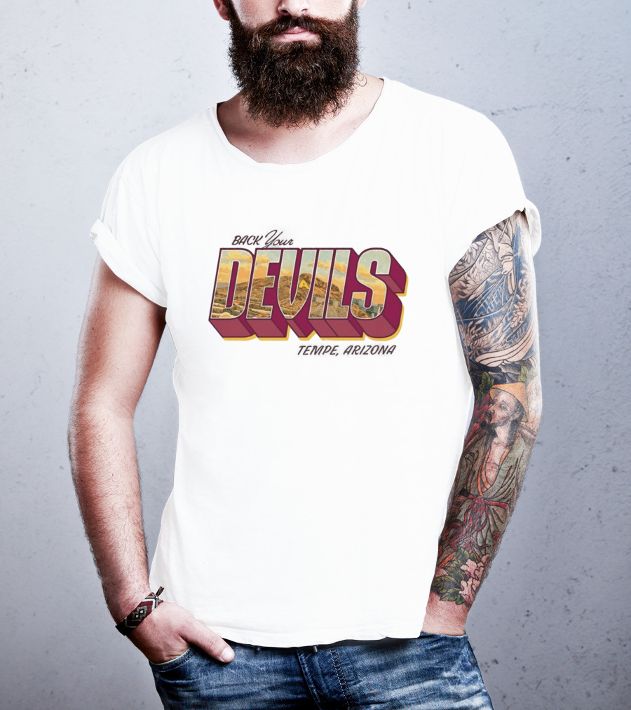 Sun Devil Athletics Back Your Devils Landscape T-Shirt