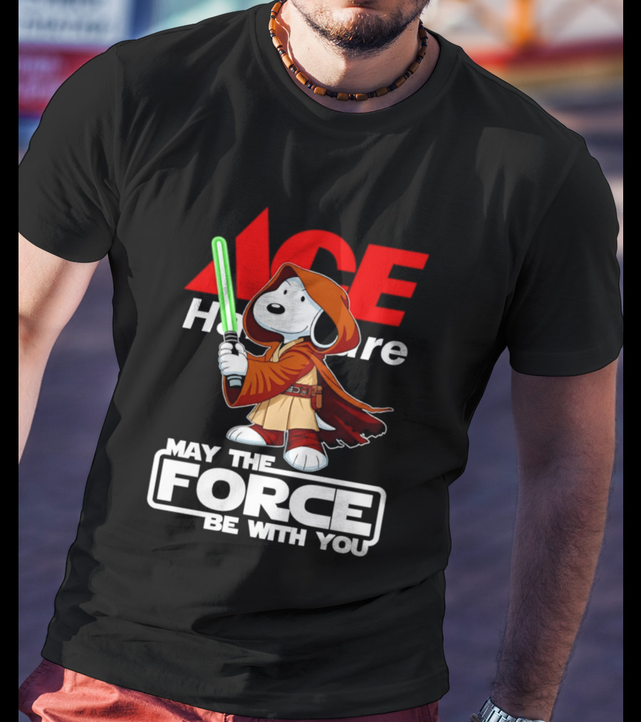 ACE Hardware May The Force Be With You Snoopy Star Wars T-Shirt