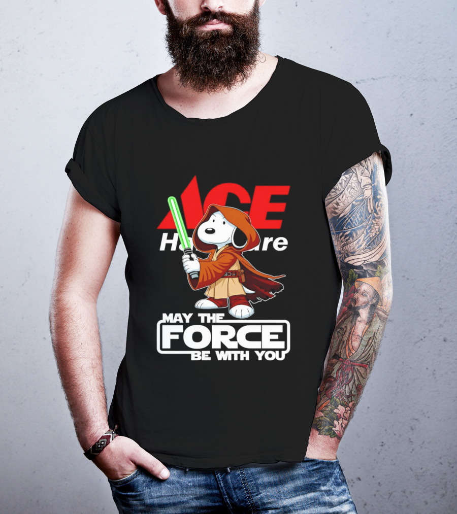 ACE Hardware May The Force Be With You Snoopy Star Wars T-Shirt