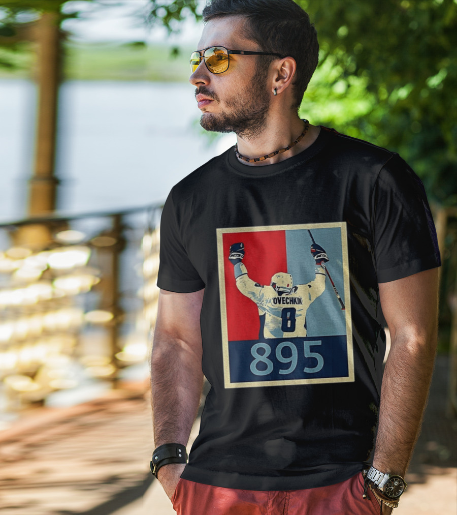 Ovechkin 895 Washington Capitals Hockey Record T-Shirt