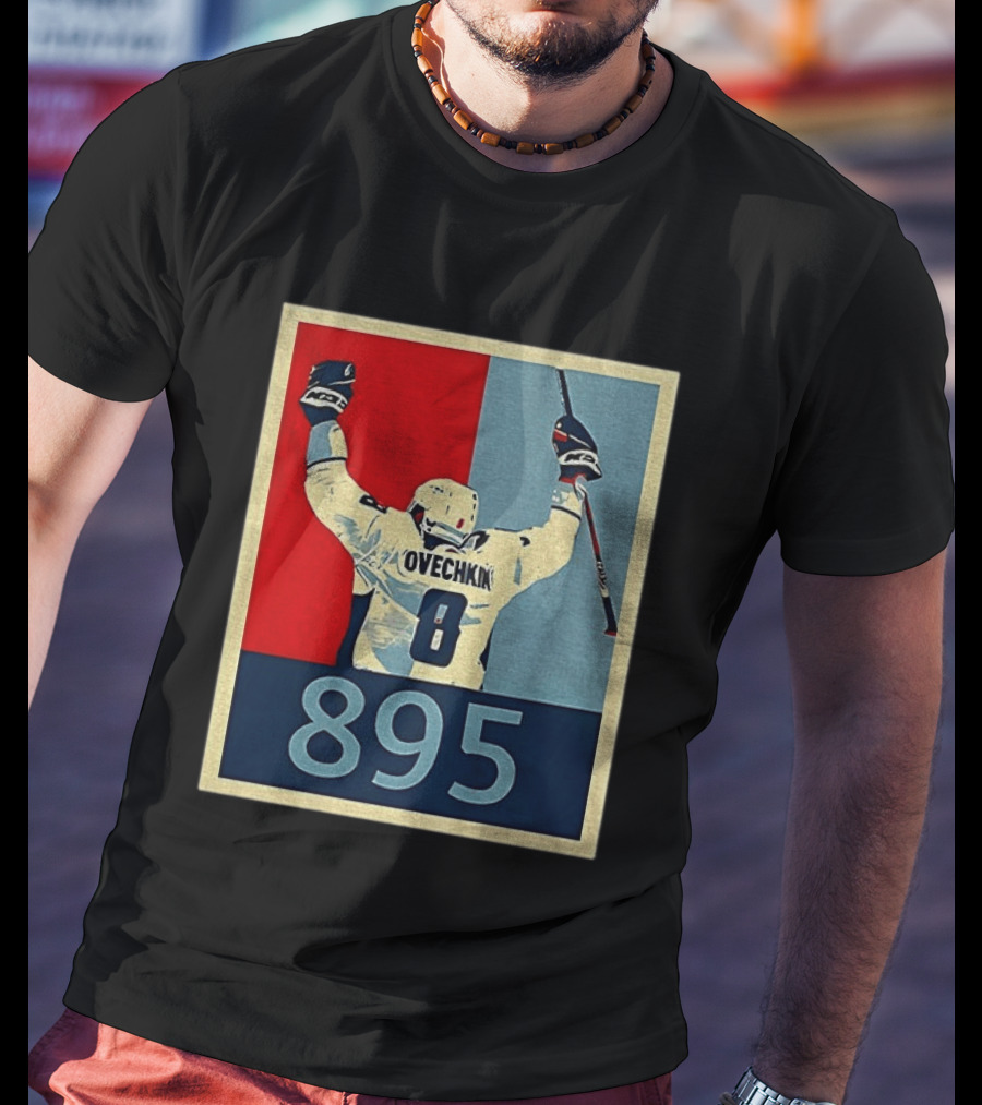 Ovechkin 895 Washington Capitals Hockey Record T-Shirt