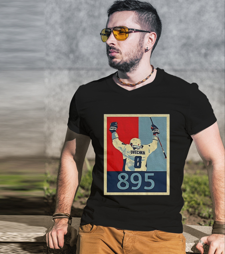 Ovechkin 895 Washington Capitals Hockey Record T-Shirt