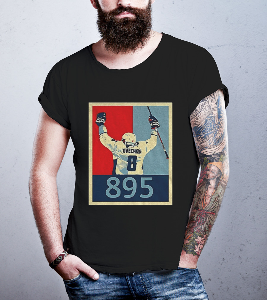 Ovechkin 895 Washington Capitals Hockey Record T-Shirt