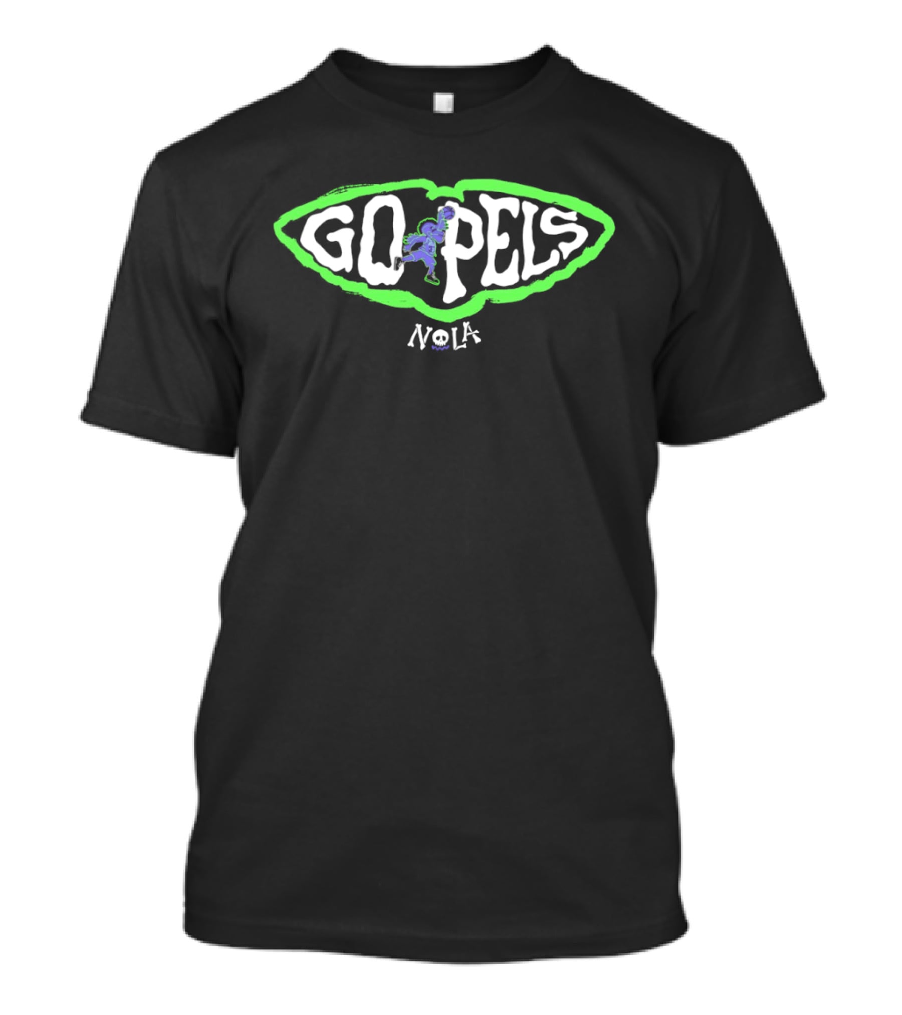 New Orleans Pelicans Go Pels NOLA Basketball Highlight T-Shirt