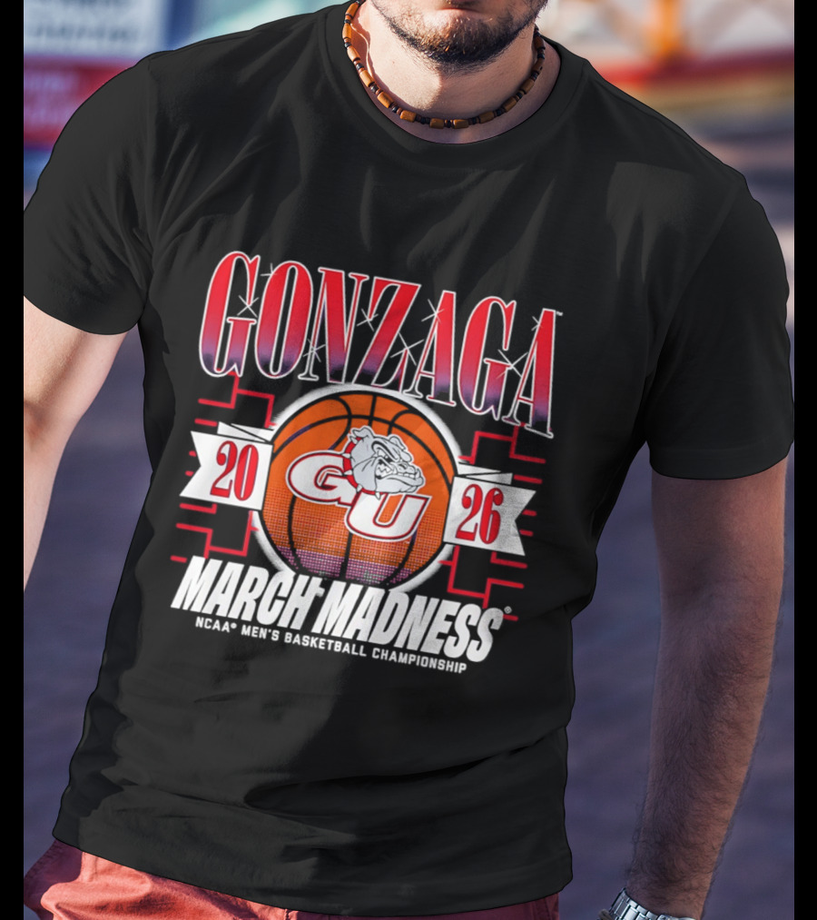 Gonzaga GU Bulldogs 2026 March Madness NCAA Men's Basketball Championship T-Shirt