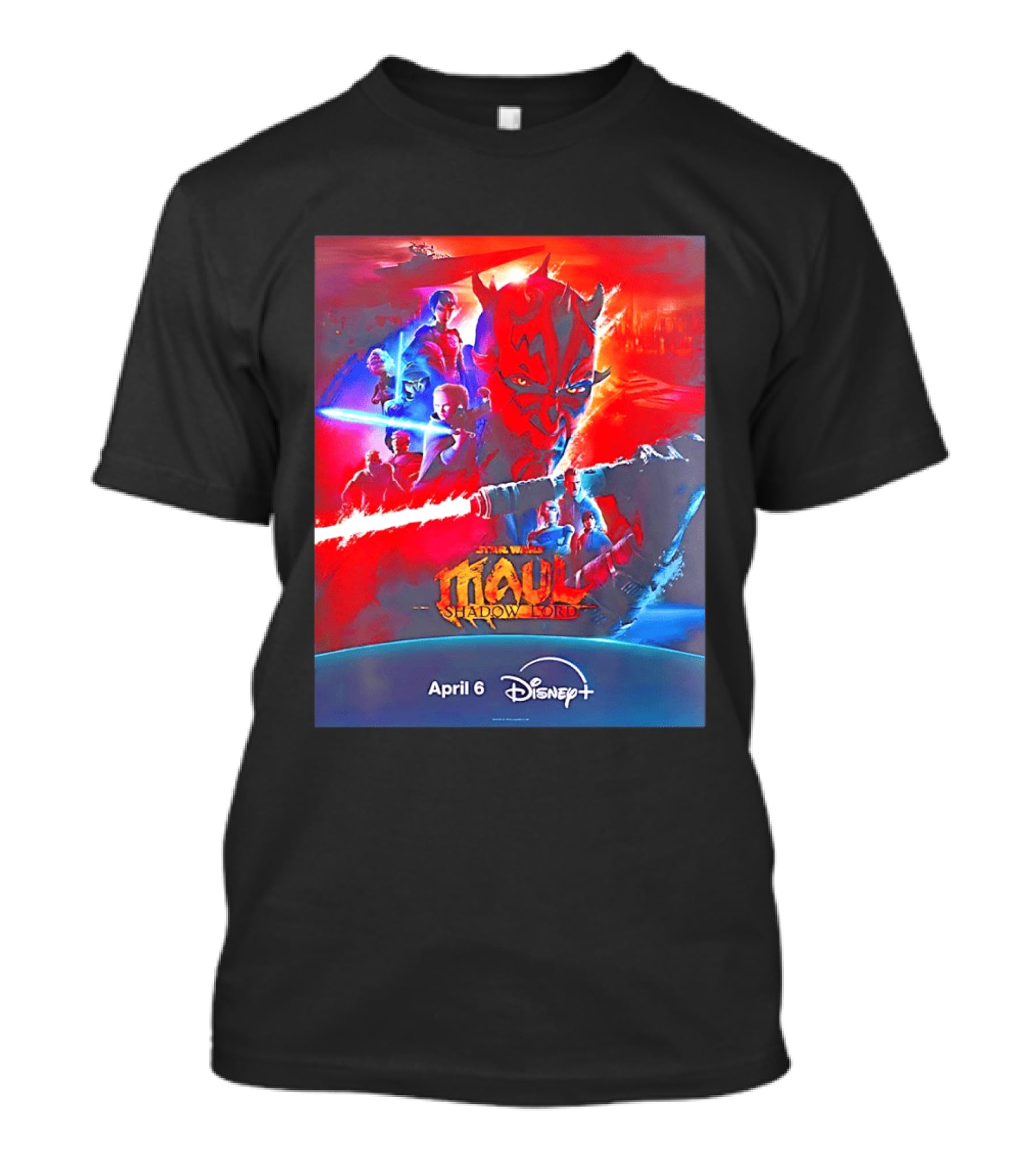 Star Wars Maul Shadow Lord Disney Plus April 6 2026 T-Shirt