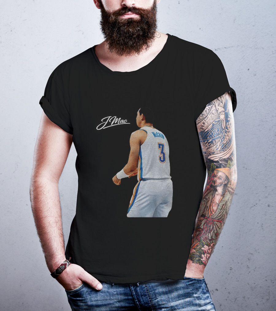 Jared McCain Oklahoma City Thunder Basketball NBA Number 3 Jersey T-Shirt