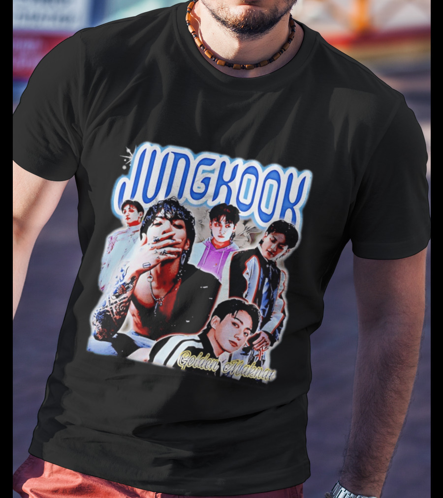 Jungkook Golden Maknae Multicolor Fashion T-Shirt