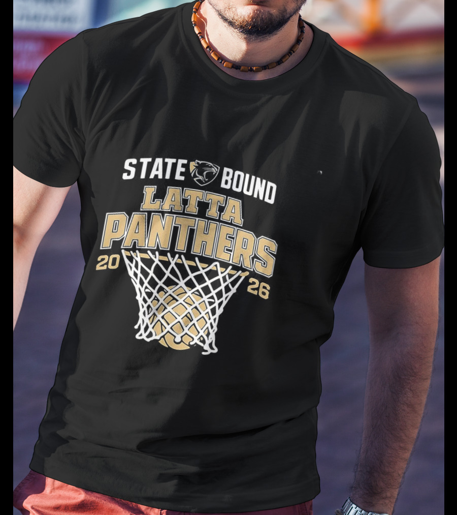 Latta Panthers State Bound Basketball 2026 T-Shirt