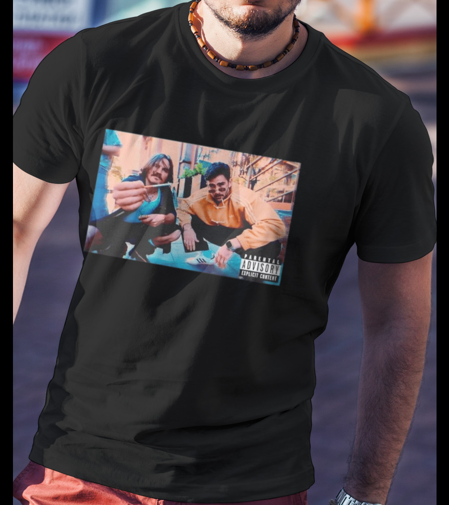 Parental Advisory Hasan Piker And Ethan Street Style Retro Photo T-Shirt