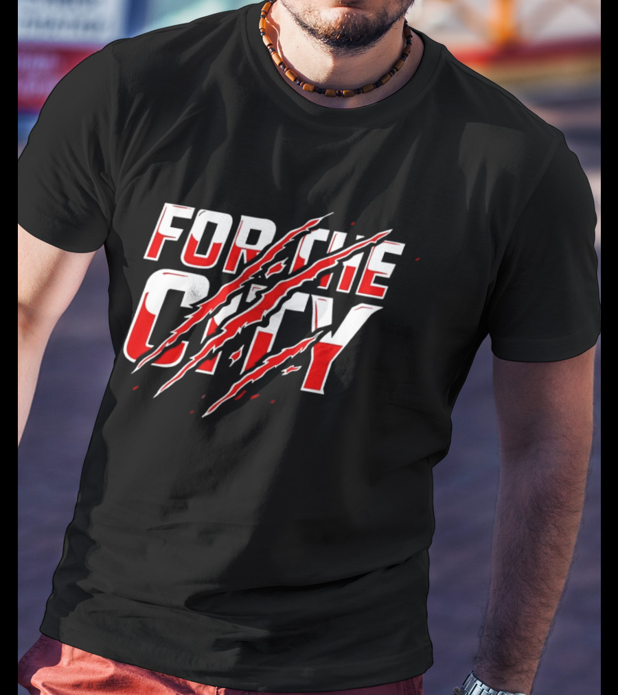 Houston Cougars For The City 2026 Claw Marks T-Shirt