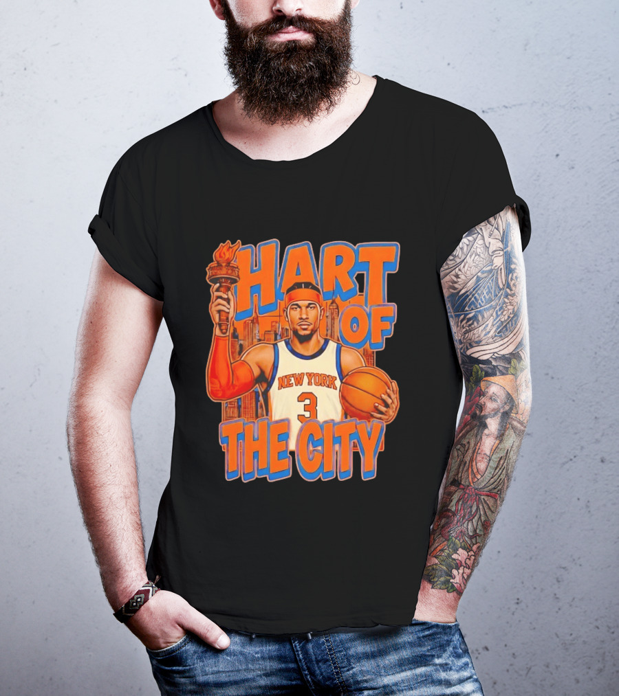 New York Knicks Josh Hart Of The City Basketball Torch Player T-Shirt
