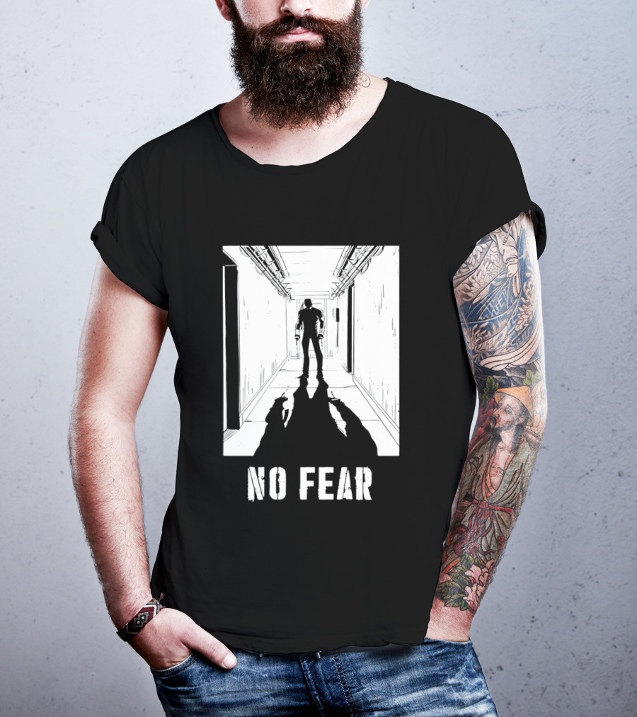 No Fear Redux Corridor Shadow Person Standing T-Shirt