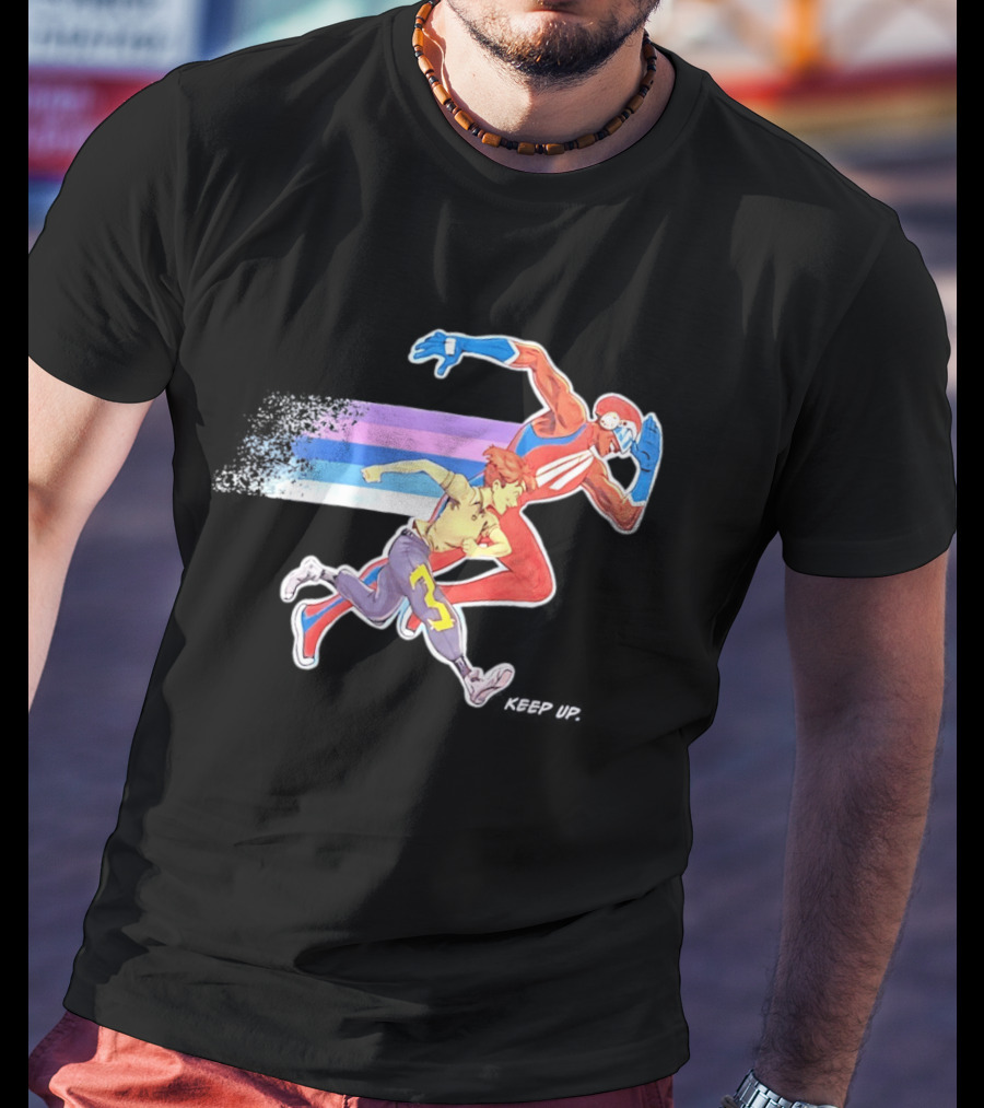 Jaxson Derr Keep Up Colorful Running Duo T-Shirt