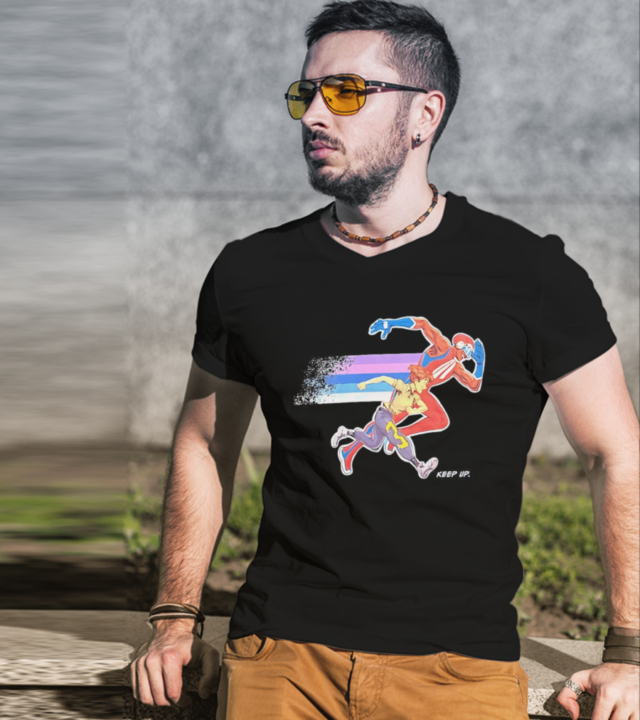 Jaxson Derr Keep Up Colorful Running Duo T-Shirt