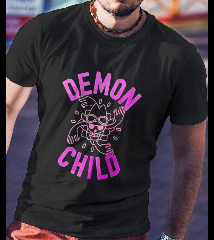 Demon Child Nico Robin Pink Line T-Shirt