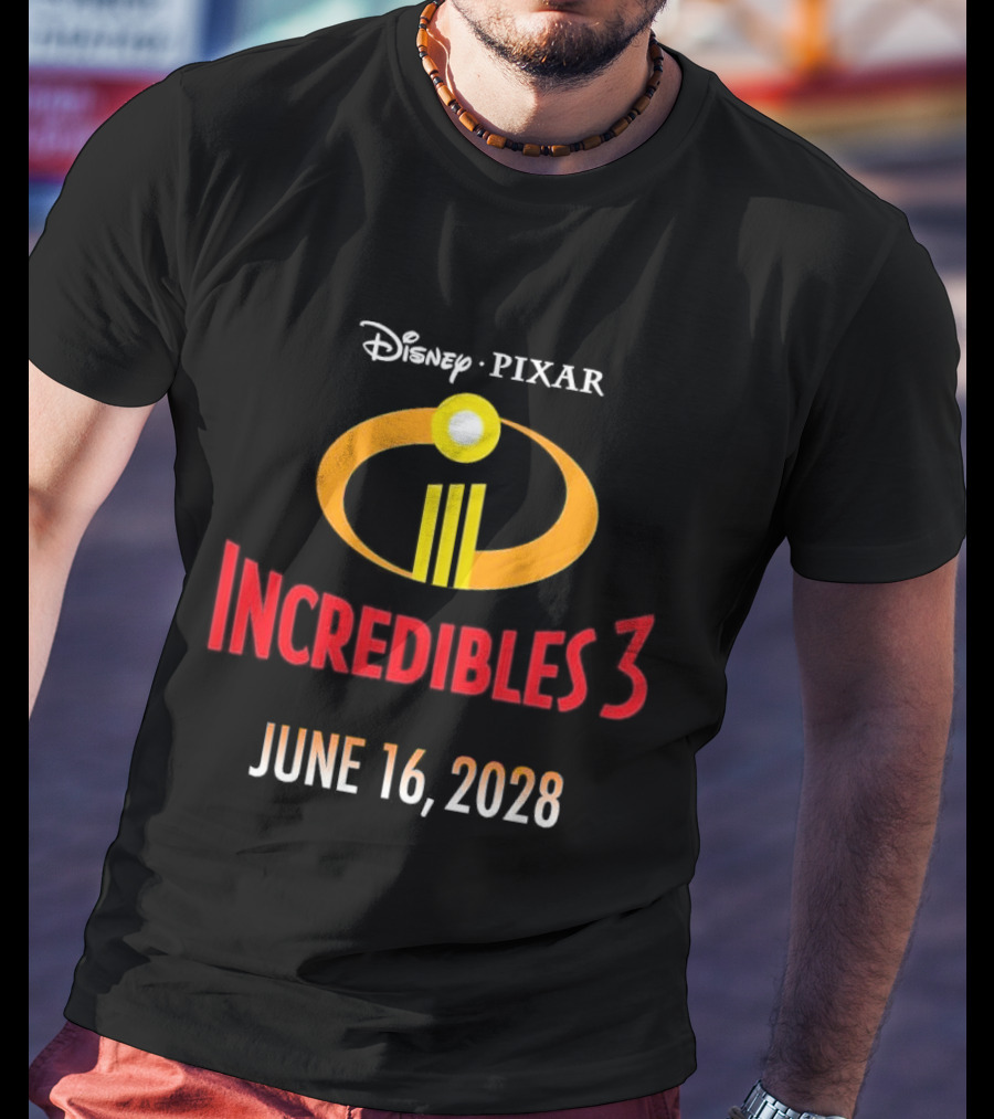 Disney Pixar Incredibles 3 June 16 2028 T-Shirt