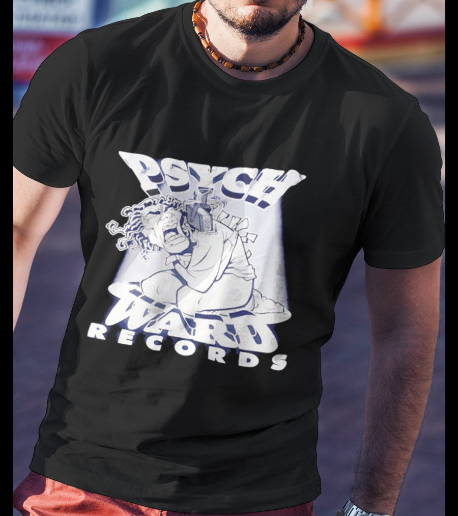 Psych Ward Records Crying Character With Microphone T-Shirt