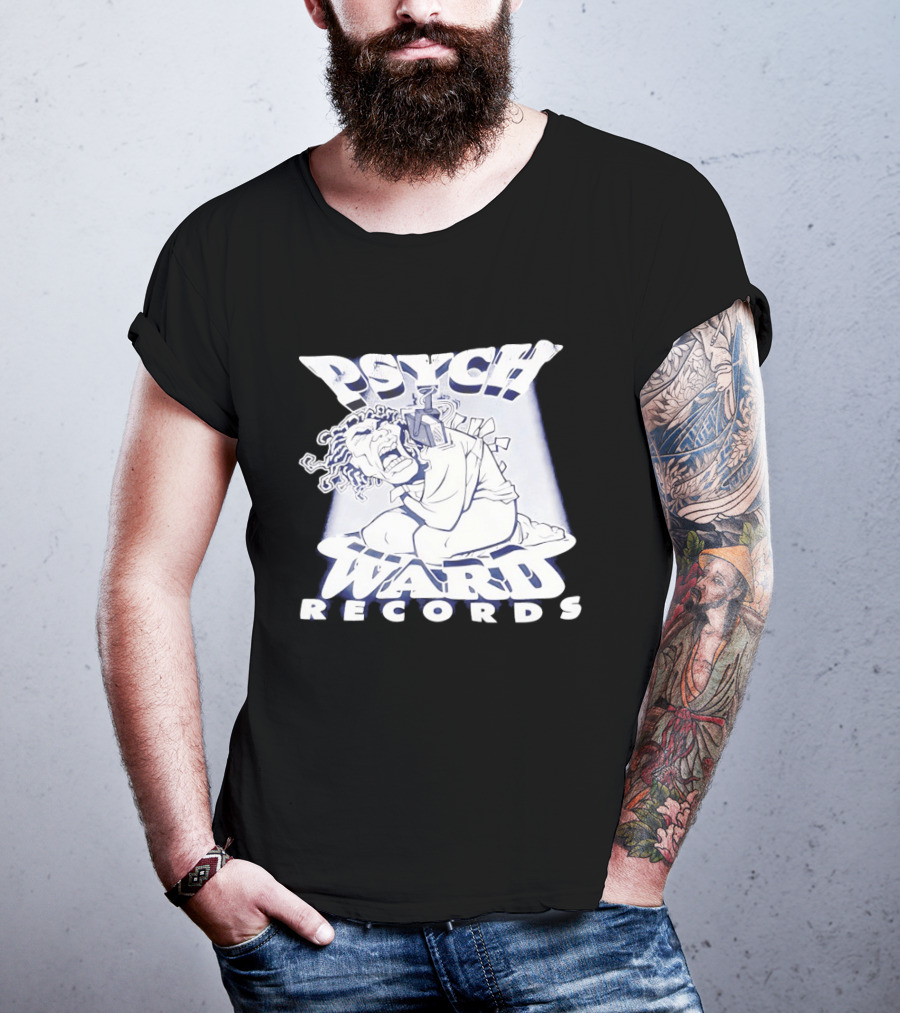 Psych Ward Records Crying Character With Microphone T-Shirt