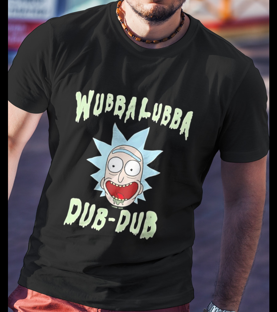 Wubbalubba Dub Dub Rick Sanchez Face T-Shirt